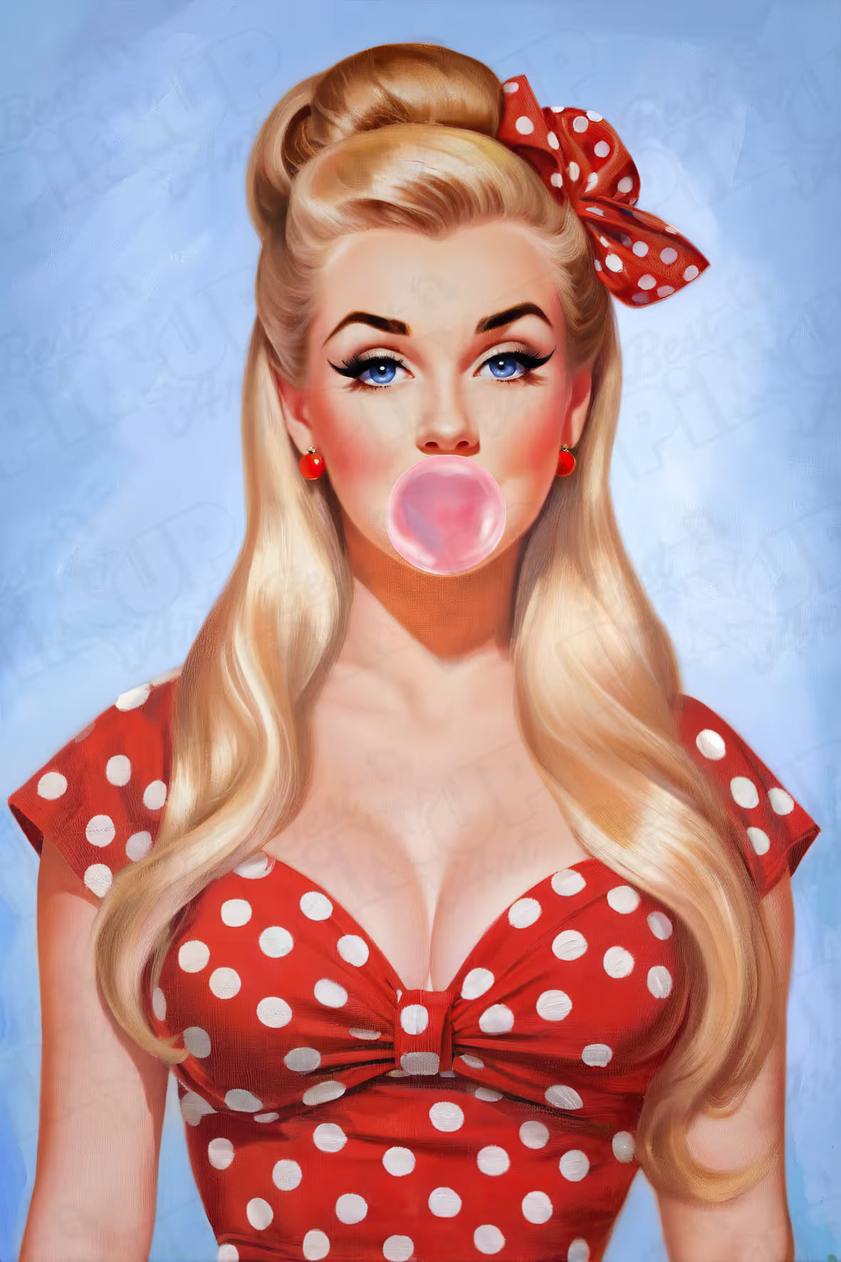 Betty Bubblegum #2 1950s Pin-Up Portrait