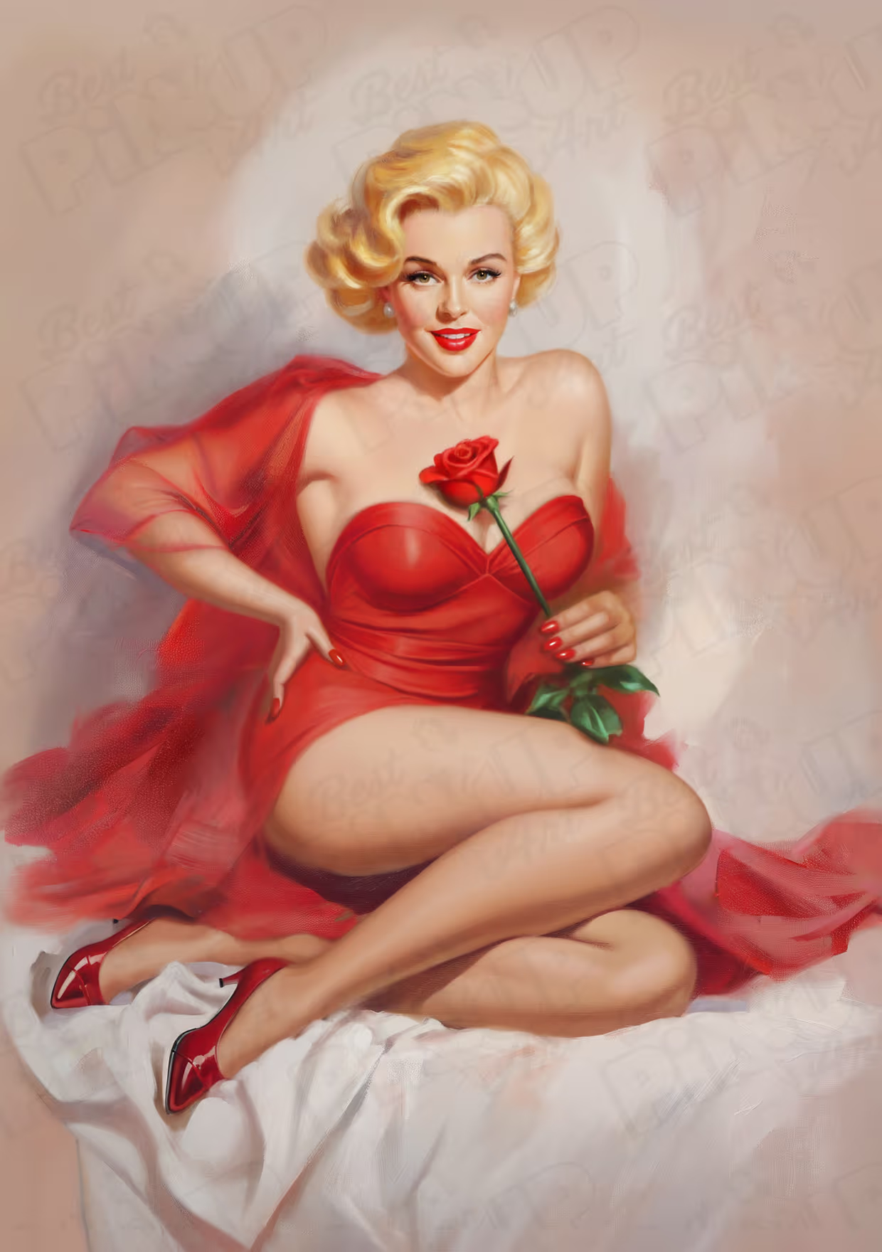 Lana #1 - Vintage Hollywood Allure 1950s Pin-Up Portrait