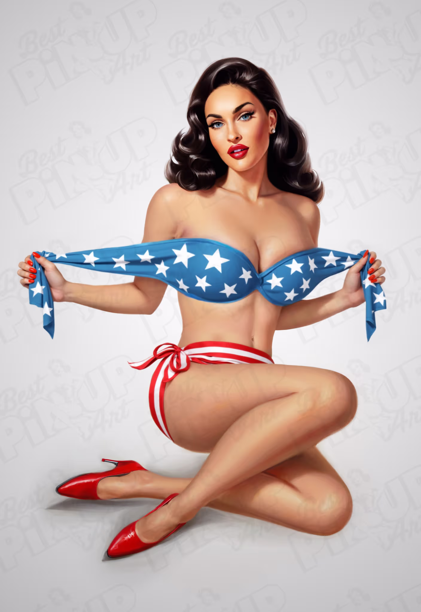 Megan #3 Patriotic Pin-Up Allure