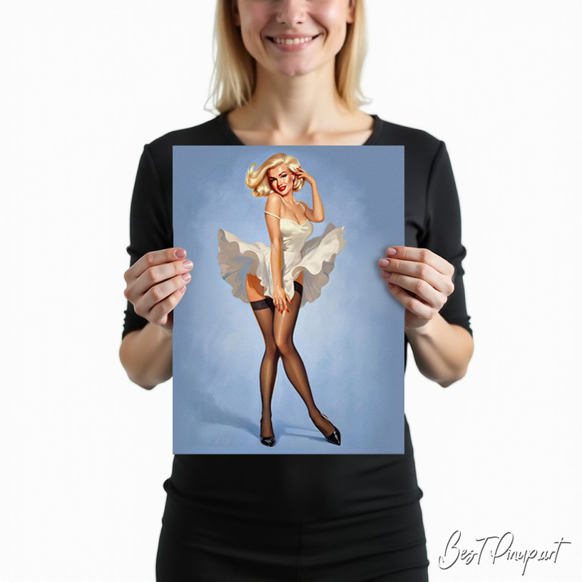 Custom Pinup Portrait of Personalized Poster – Premium Art at BestPinup.art