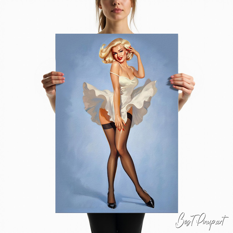 Custom Pinup Portrait of Personalized Poster – Premium Art at BestPinup.art